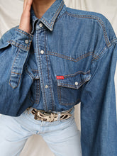 Load image into Gallery viewer, « Texas » denim shirt
