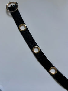 "Croco" leather belt