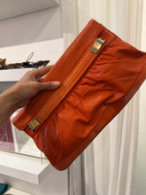 Load image into Gallery viewer, VINTAGE ORANGE LEATHER POUCH
