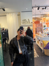 Load image into Gallery viewer, 80’ vintage leather jacket
