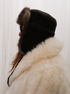 leather and fur chapka