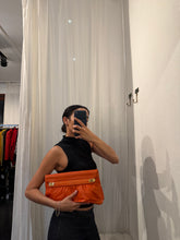 Load image into Gallery viewer, VINTAGE ORANGE LEATHER POUCH
