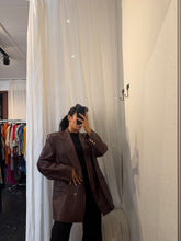 Load image into Gallery viewer, Vintage leather blazer
