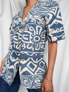 Vintage printed vest