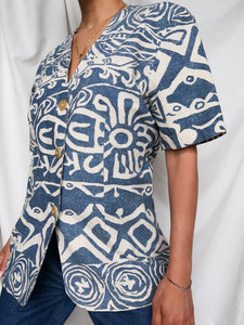 Vintage printed vest