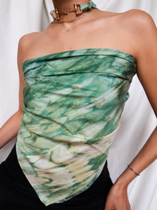 "Nénuphar" silk scarf