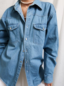 "Western" denim shirt