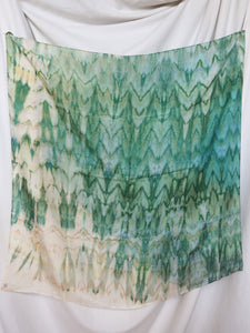 "Nénuphar" silk scarf