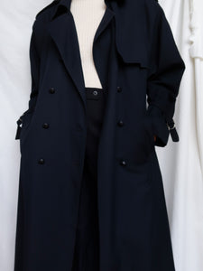 Navy trench coat