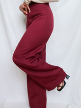 Load image into Gallery viewer, &quot;Burgundy&quot; 70&#39; flare pants
