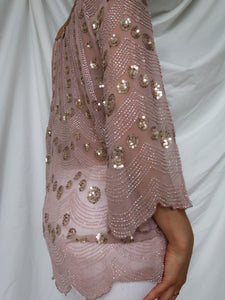 ANTIK BATIK silk & pearls top