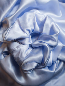 "Azul" silk scrunchie