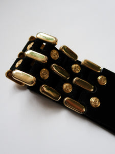 "Dahlia" leather belt