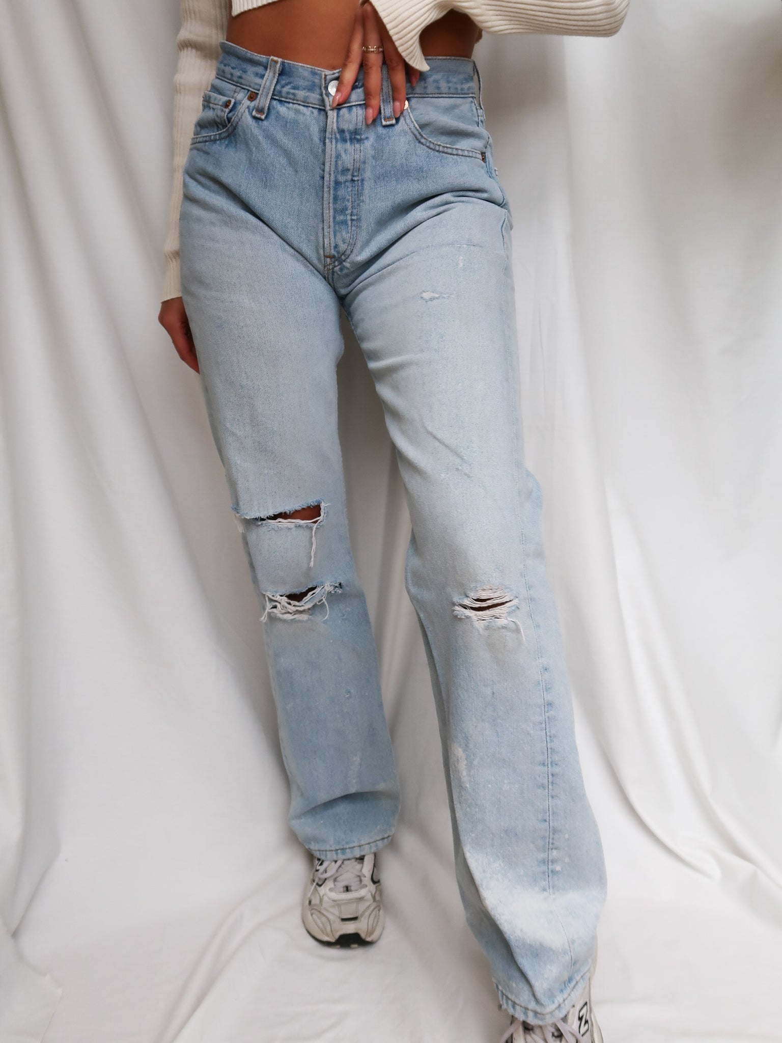 501 LEVI'S ripped jeans – lallasshop : consciously curated