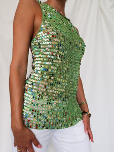 "Nymphea" sequin top