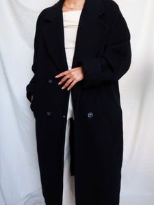 Navy blue vintage coat