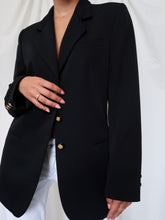 Load image into Gallery viewer, &quot;Black&quot; vintage blazer
