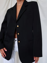 Load image into Gallery viewer, &quot;Black&quot; vintage blazer
