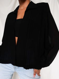 "Sophia" pleated shirt