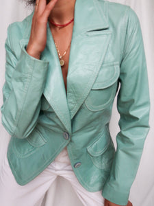 70' leather vest
