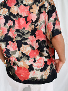 "Rosas" silk shirt