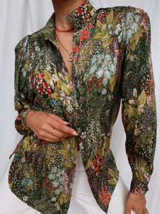 "Jungle" silk shirt
