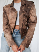 Load image into Gallery viewer, &quot;Tina&quot; 80&#39; leather jacket
