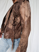 Load image into Gallery viewer, &quot;Tina&quot; 80&#39; leather jacket
