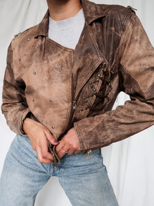 "Tina" 80' leather jacket