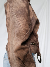 Load image into Gallery viewer, &quot;Tina&quot; 80&#39; leather jacket
