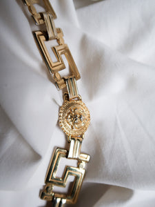 "Gio" gold metal belt