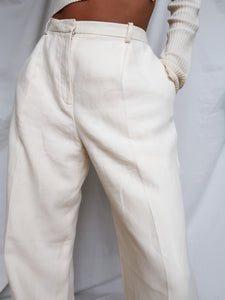 HERMES linen pants