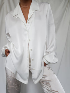 "Ivoire" satin shirt