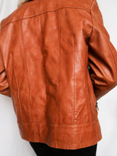 Load image into Gallery viewer, &quot;Ava&quot; camel leather jacket
