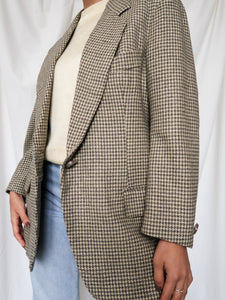 "Lady" houndstooth blazer