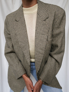 "Lady" houndstooth blazer