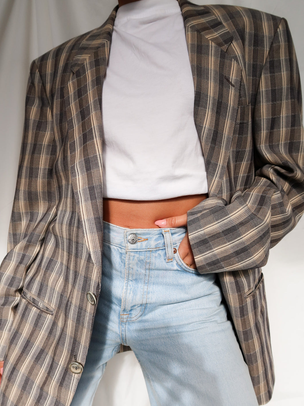 PIERRE BALMAIN checked blazer