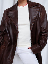 Load image into Gallery viewer, &quot;Hot chocolate » leather jacket
