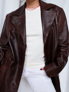 "Hot chocolate » leather jacket