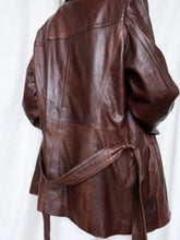 Load image into Gallery viewer, &quot;Hot chocolate » leather jacket
