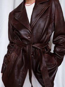 "Hot chocolate » leather jacket