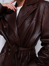 Load image into Gallery viewer, &quot;Hot chocolate » leather jacket
