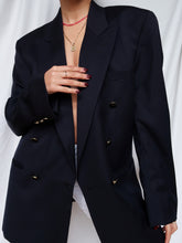 Load image into Gallery viewer, &quot;navy&quot; crossed blazer

