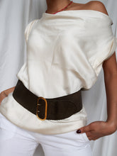 Load image into Gallery viewer, &quot;Snake&quot; leather belt
