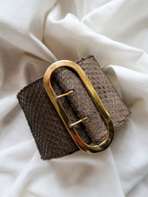 Load image into Gallery viewer, &quot;Snake&quot; leather belt
