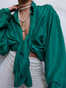 "Jade" silk shirt