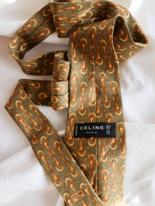 CELINE silk tie