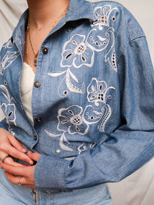 "Rose" denim shirt