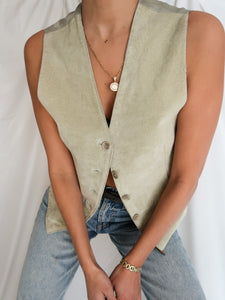 "Eden" suede leather vest