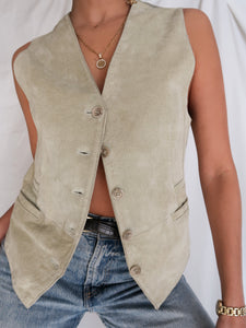 "Eden" suede leather vest